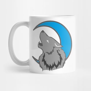 wolf and the moon Mug